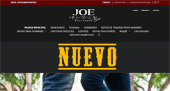 Desktop Screenshot of joeboots.com
